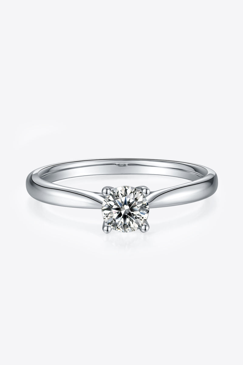 Moissanite 925 Sterling Silver Solitaire Ring