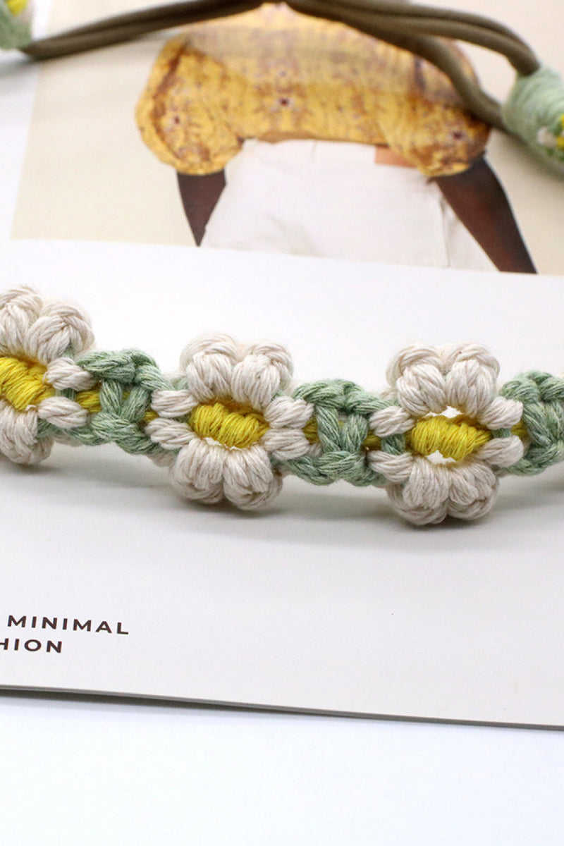 Assorted 2-Pack In My Circle Daisy Macrame Headband