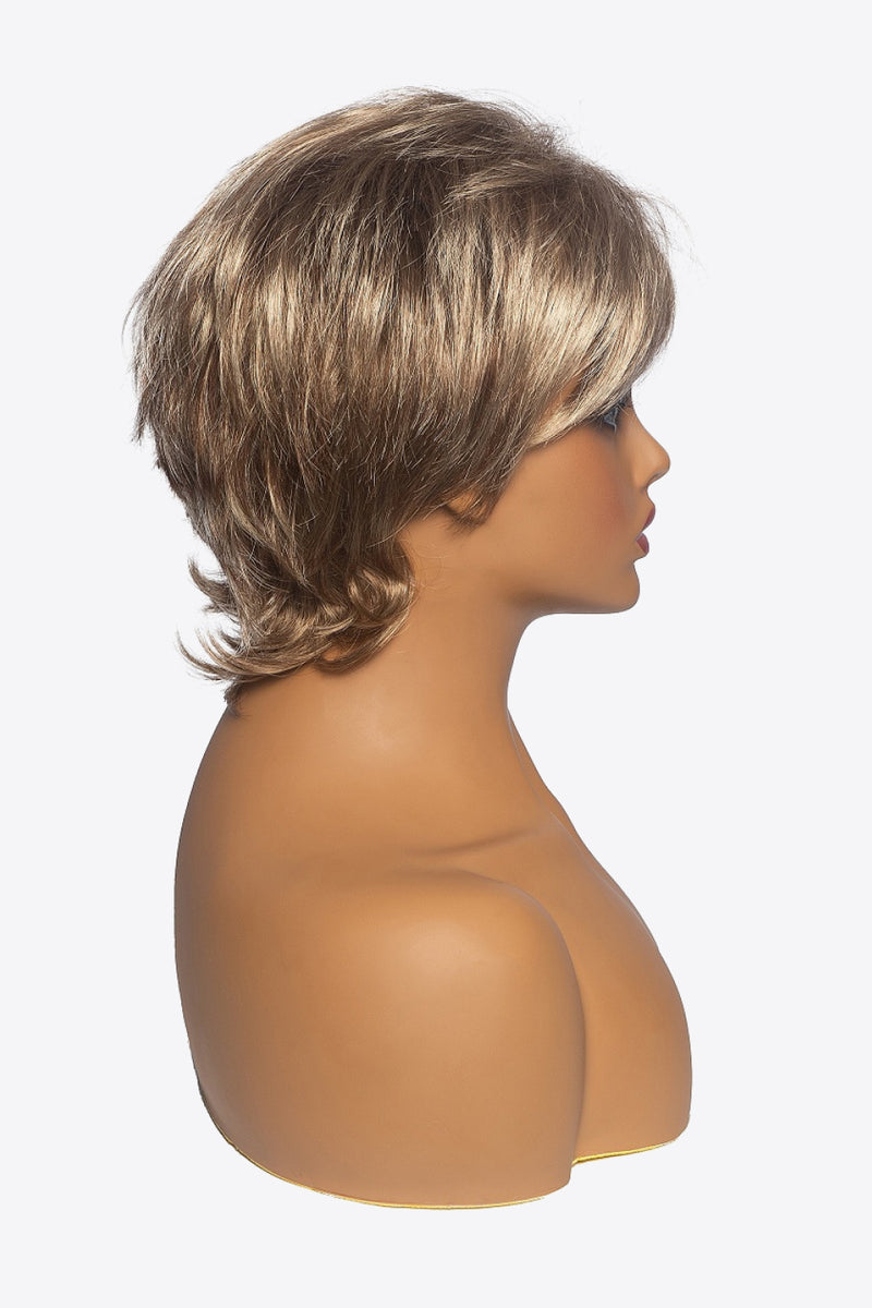 Synthetic Short Layered Wigs in Blonde 3''